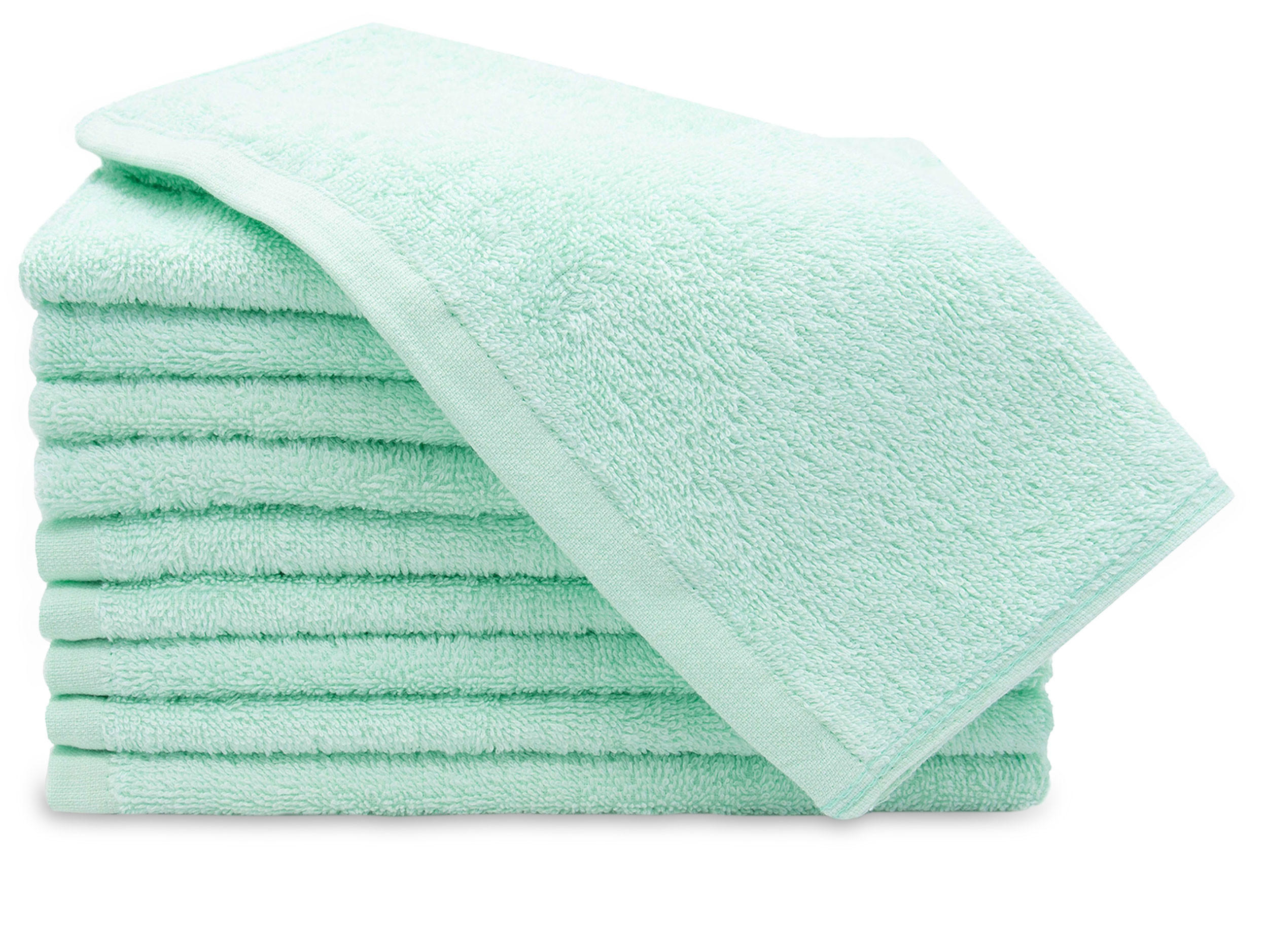 GÄSTETÜCHER, 10er-Set, 30x50 cm, 100% Baumwolle, Grün - Grün, Textil (30/50cm) - Zollner