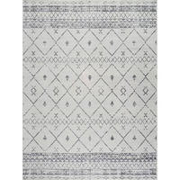 KURZFLORTEPPICH 120x170 cm Weiß - Grau, Naturmaterialien/Textil (120/170cm) - LIVABLISS
