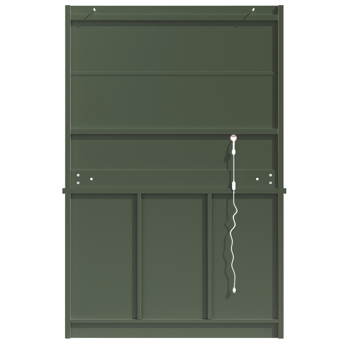 BUFFETSCHRANK Retro Grün 120/40/180 cm - Grün, Holz (120/180/40cm) - PANGIVO