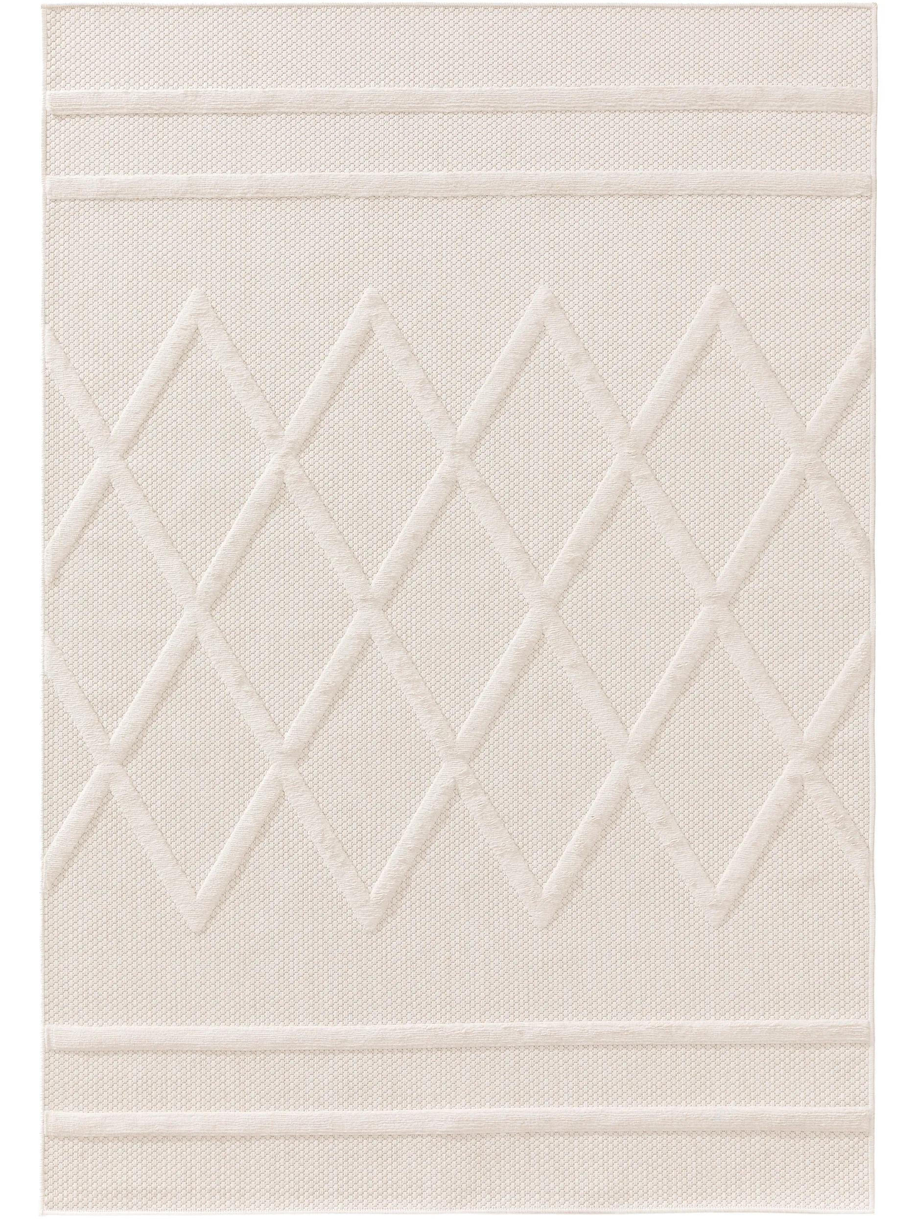 OUTDOORTEPPICH Bonte Cream 160x230 cm - Creme, Textil (160/230cm) - benuta Nest