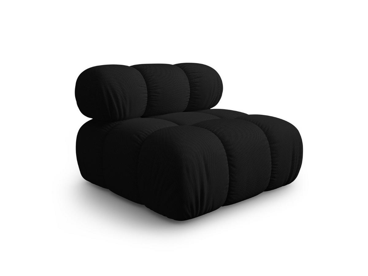 MODUL Bellis aus 3D-Stoff schwarz - Schwarz, Textil (94/70/94cm) - Micadoni