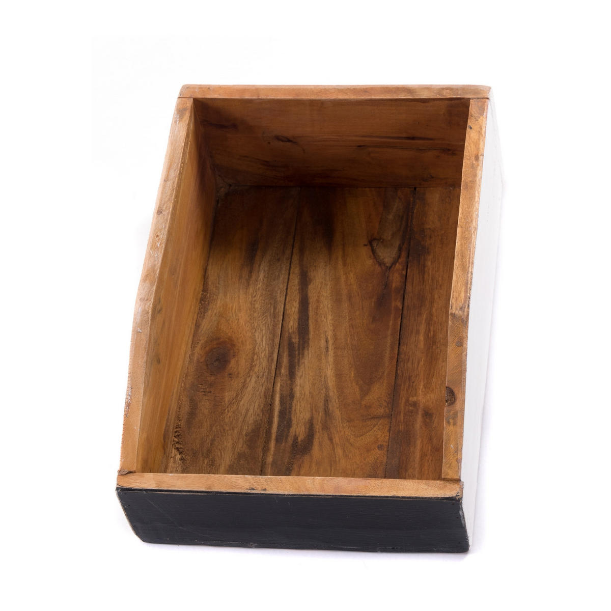 DOKUMENTENABLAGE Carta Mahagoni Holz, mit beschreibbarer Tafel 14 weiß-beschreibbar - Weiß, Holz (33/24/12cm) - DESIGN DELIGHTS