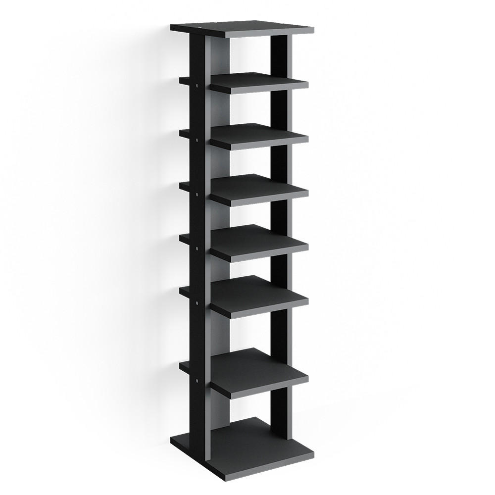 SCHUHSCHRANK Sara Anthrazit 26.7 x 110 cm - Anthrazit, Holzwerkstoff (26.7/110/27.7cm) - Vicco