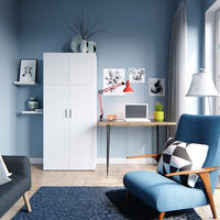 AKTENREGAL Frank Weiß 80 x 182.4 cm - Weiß, Holzwerkstoff (80/182.4/37cm) - Vicco