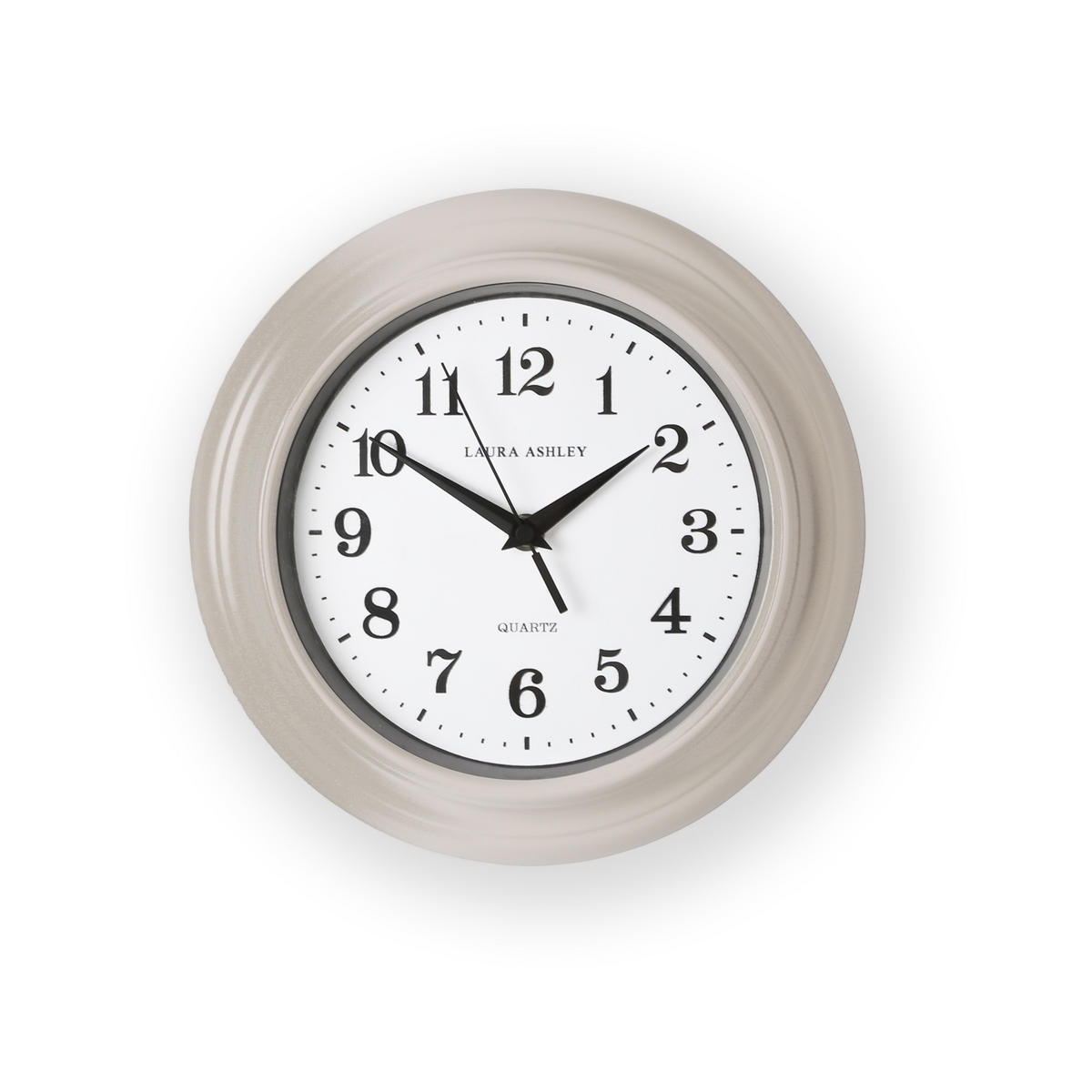 WANDUHR Newgale Hellgrau - Hellgrau/Weiß, Glas/Kunststoff (26/26/5.5cm) - Graham & Brown