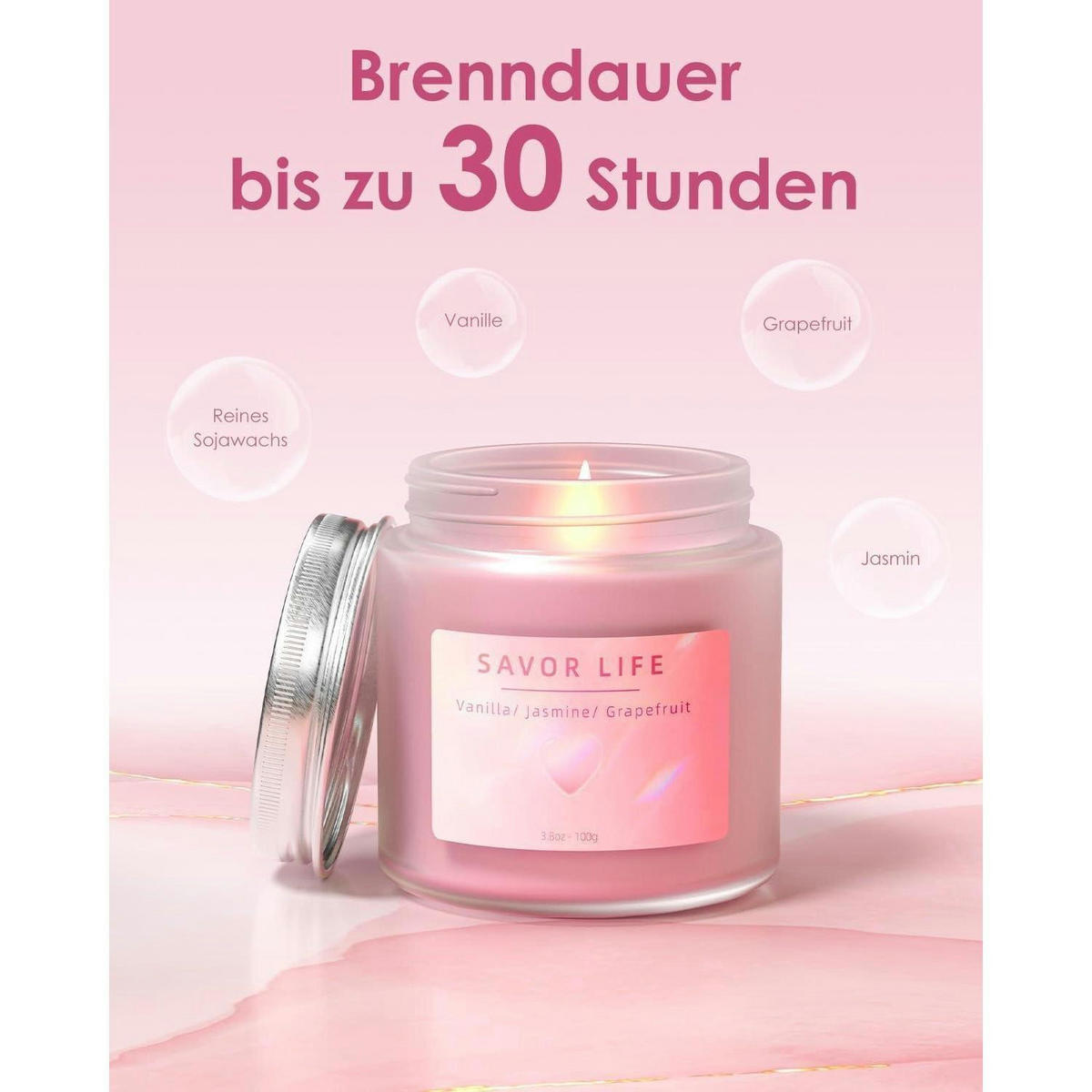 GESCHENKSET 7-teiliges Set Geburtstag Frau - Pink, Keramik (8cm)