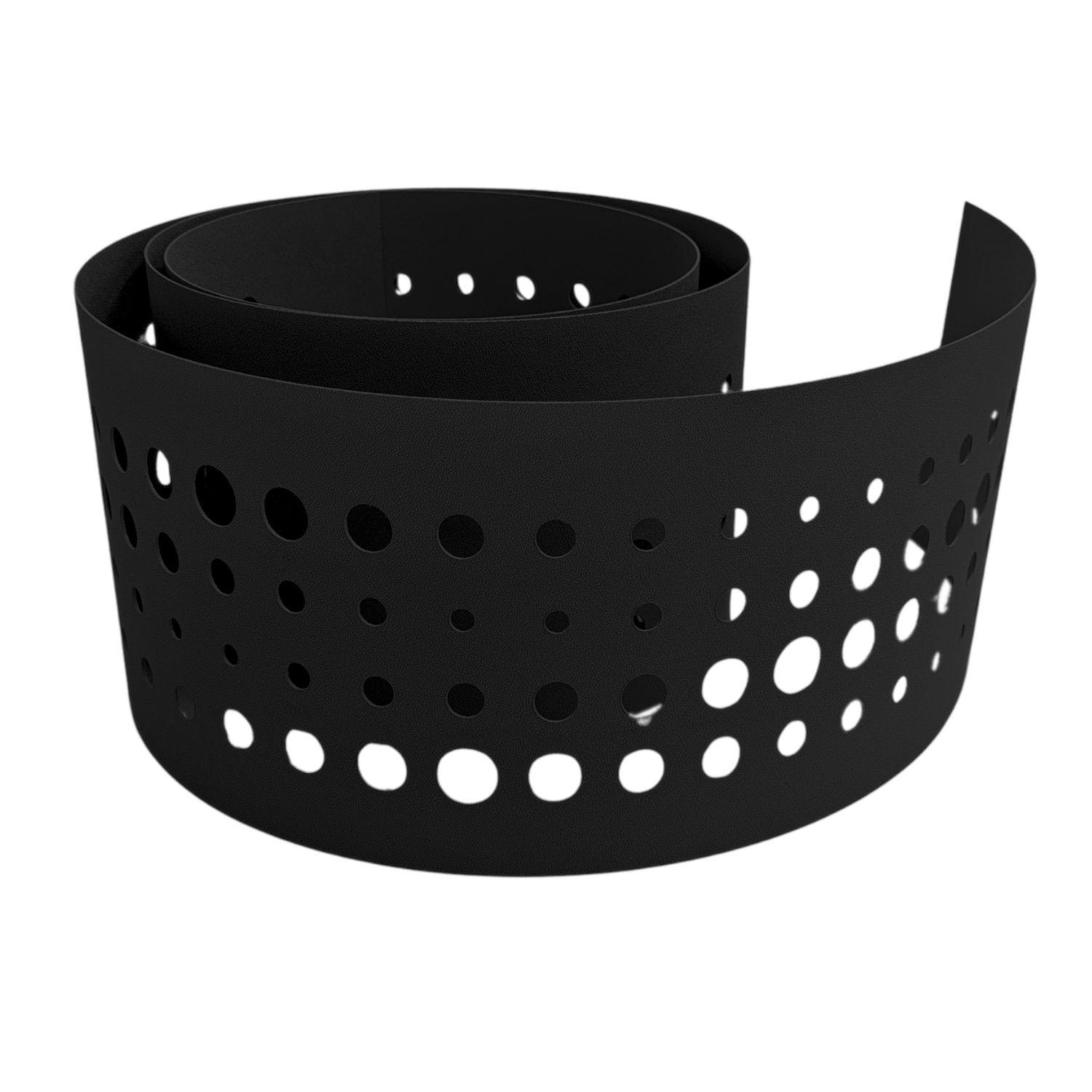 SICHTSCHUTZSTREIFEN zaun|zu PREMIUM dekor Pulse Sichtschutz Schwarz 2,55m - Schwarz, Kunststoff (255/19cm) - ZAUN|ZU