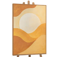 GEMÄLDE Umarmung der Morgendämmerung Schattenfugenrahmen Eichefarben 140x100 cm - Eichefarben, Holz (140/100cm) - YS-art gallery