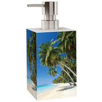 SEIFENSPENDER Karibik - Türkis/Blau, Kunststoff (8/16/8cm) - Sanilo