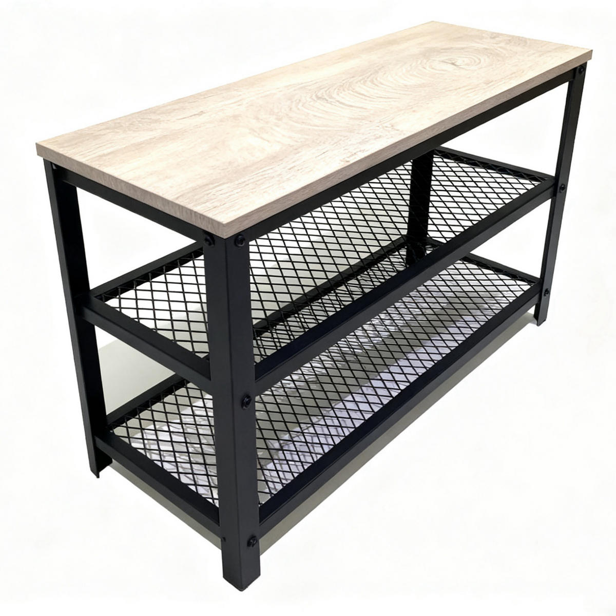 SCHUHBANK - Multicolor, Holzwerkstoff/Kunststoff (73/45/30cm) - Relaxdays