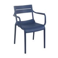 GARTENSTUHL, Blau - Blau, Kunststoff (55/59cm) - Oviala