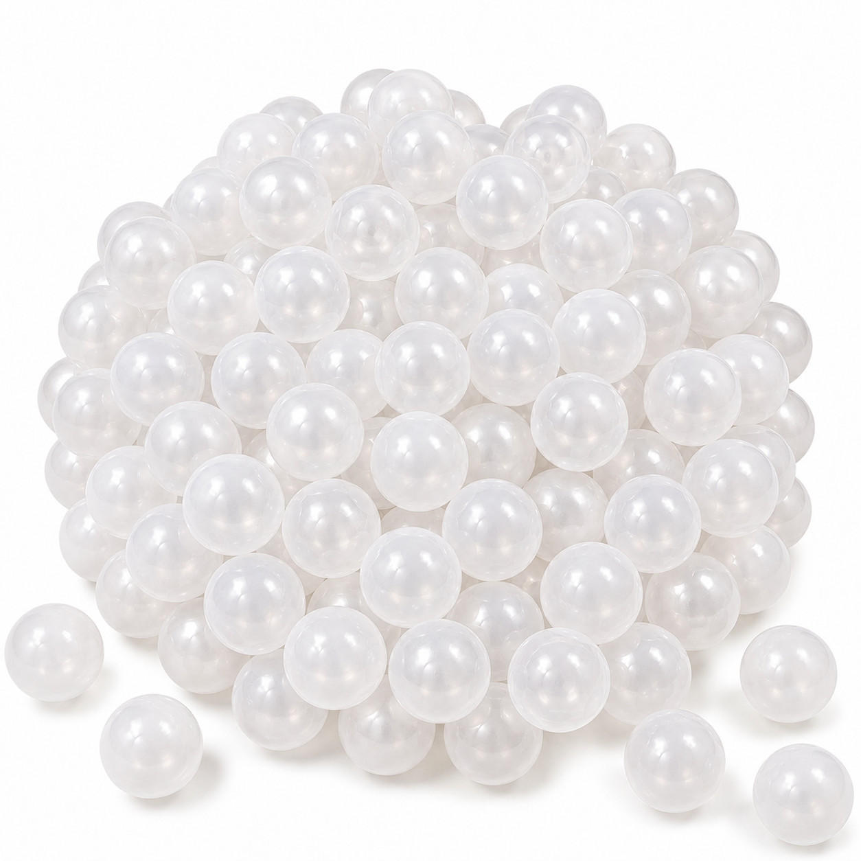 BÄLLEBAD-BÄLLE 50 Stück, Transparent, 5.5 cm - Multicolor, Kunststoff (5.5/5.5/5.5cm) - Littletom