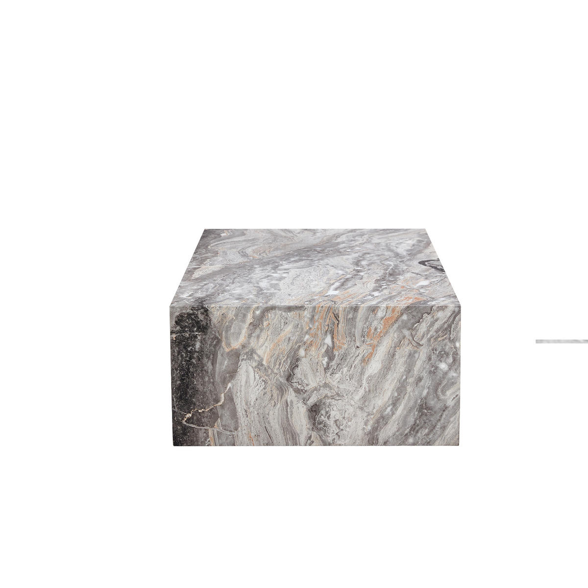 COUCHTISCH DE-011 Modern Grau Marmorimitat - Grau, Holzwerkstoff (51/91/31cm) - ComfortXL