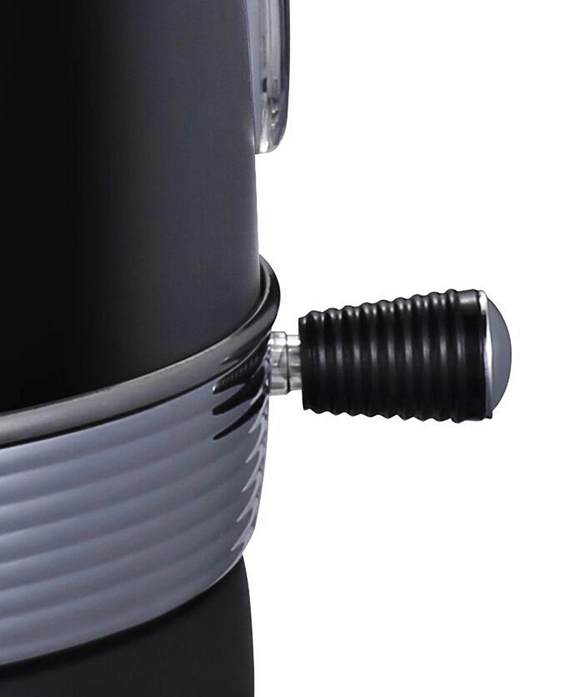 WASSERKOCHER Retro aus Edelstahl in Schwarz - Schwarz, Metall (24.1/26.7/24.1cm)
