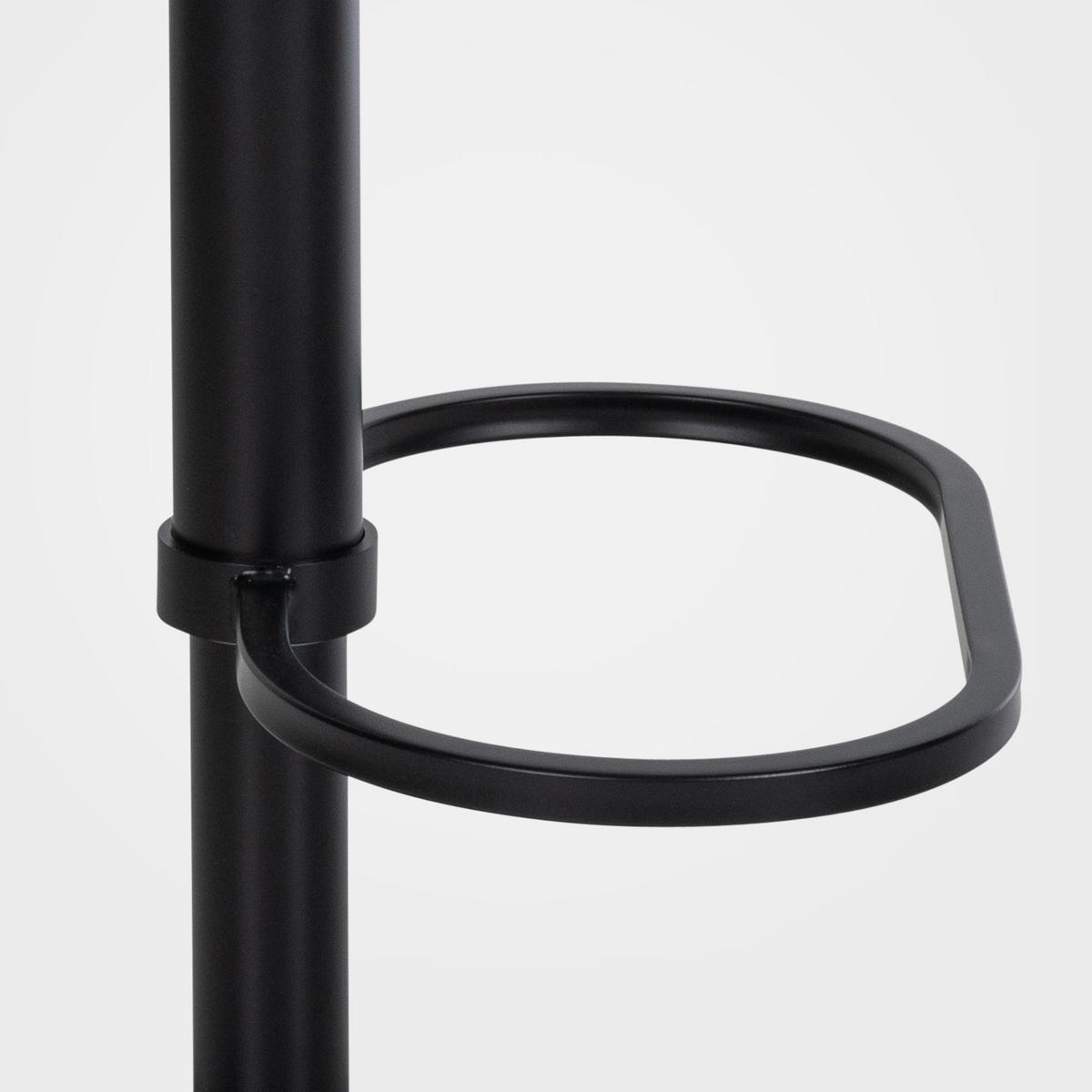 BARHOCKER Damaskus B Samt grau - Schwarz/Grau, Textil/Metall (64/110/48cm) - TPFLiving