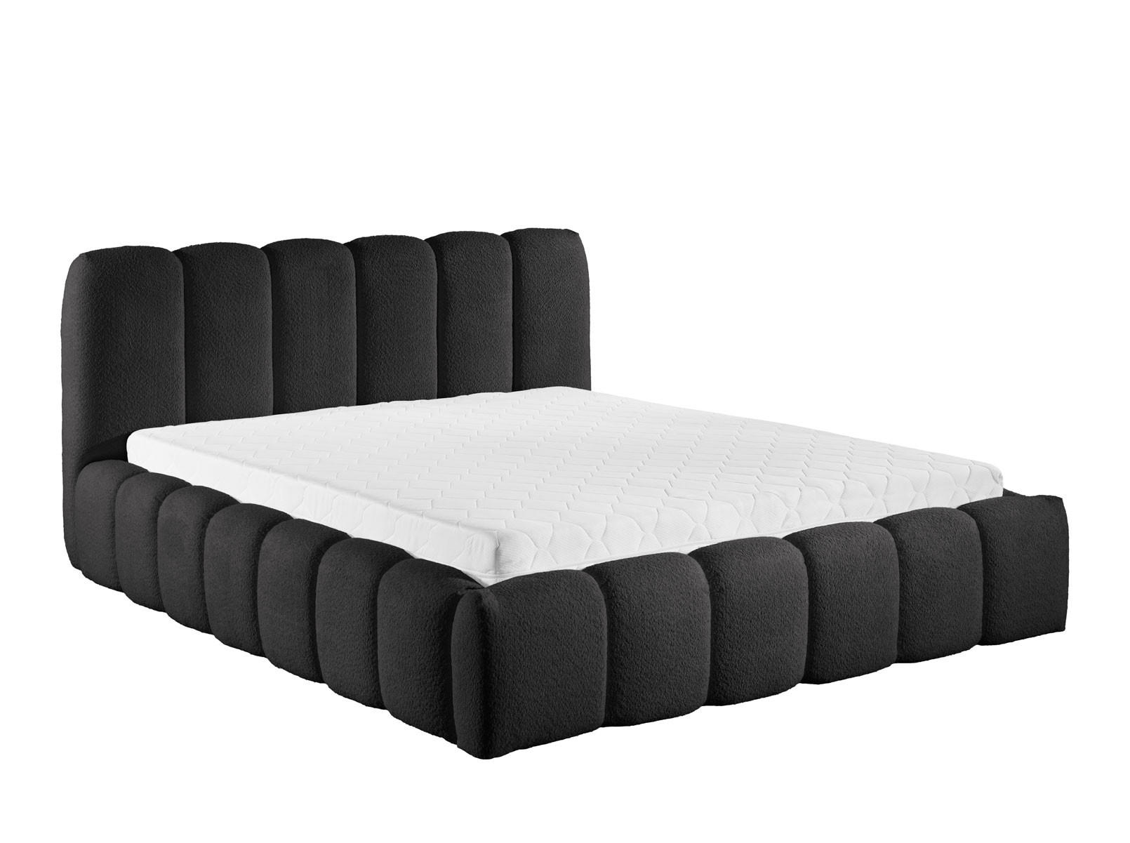 POLSTERBETT mit Stauraum 120x200 cm in Schwarz - Schwarz, Textil (120/200cm) - Home Collective