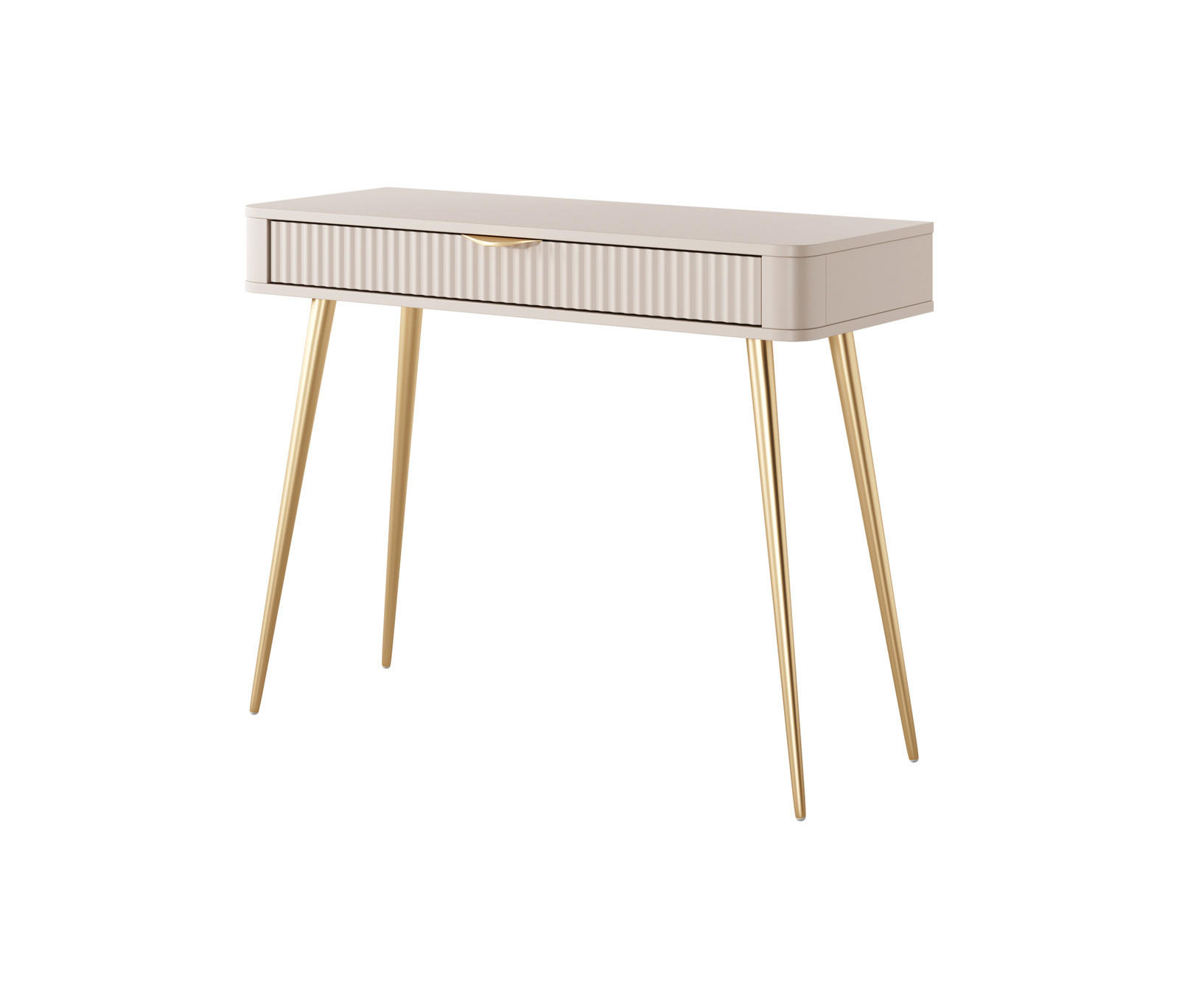 Ravio Konsolentisch Beige, Gelb 100x78x38 cm