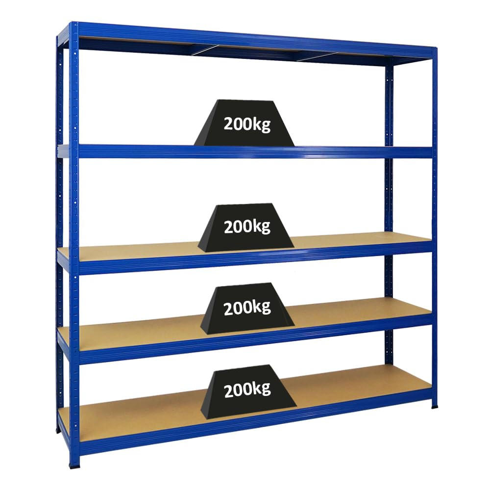 Proregal Schwerlastregal Blau 180x180x45 cm