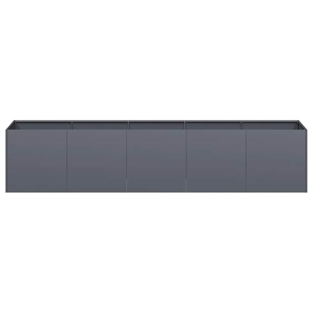 PFLANZGEFÄSS Anthrazit 200/40/40 Cm Kaltgewalzter Stahl - Anthrazit, Metall (40/40/200cm) - vidaXL