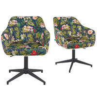BÜROSTUHL Mika-Caro - Multicolor/Schwarz, Textil/Metall (60/79/61cm) - DUBI Möbel