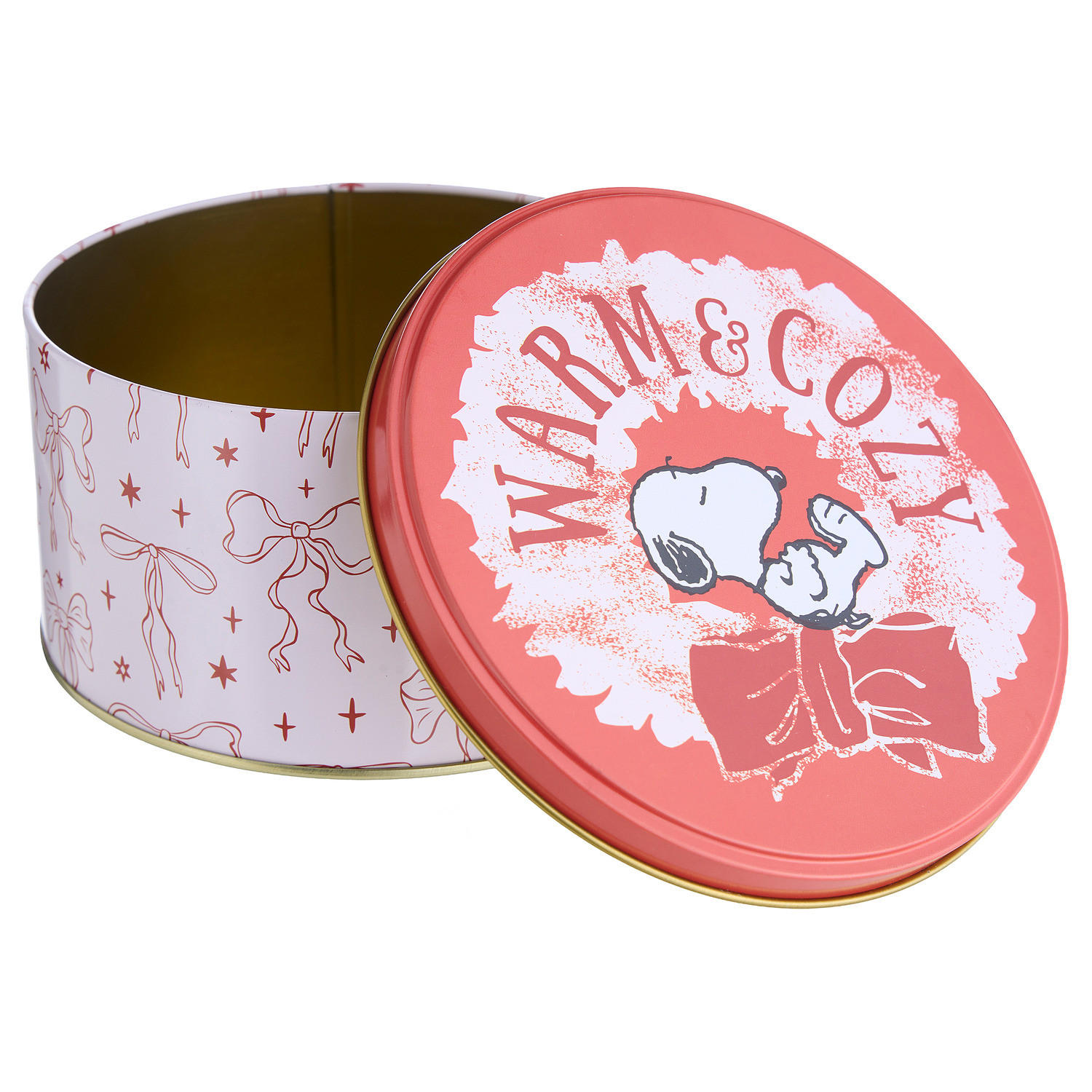 KEKSDOSE Peanuts Warm & Cozy - Pink/Rot, Metall (13/7/13cm) - Butlers