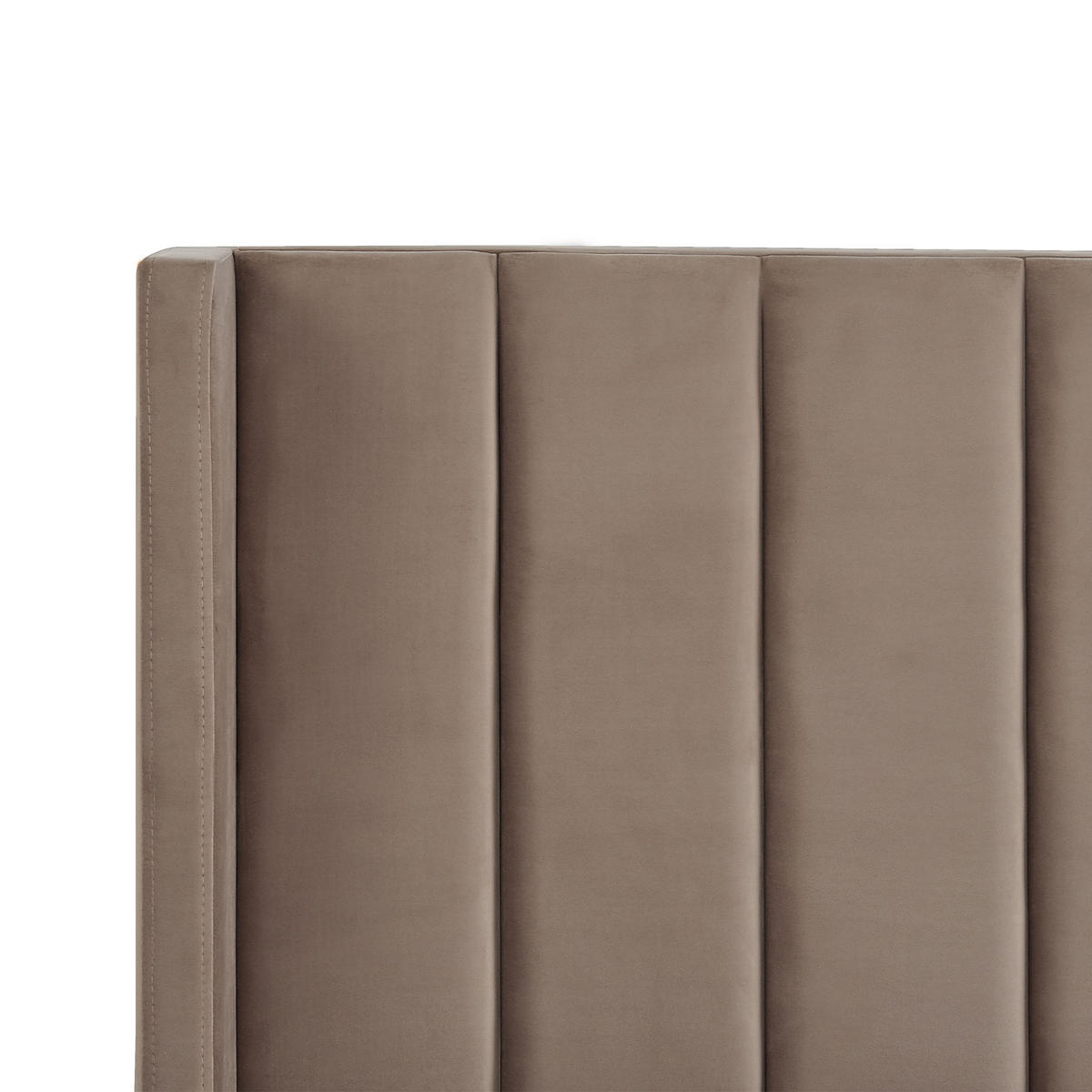 BETT mit Lattenrost 160x200 cm Beige Villette - Taupe, Textil (160/200cm) - Beliani