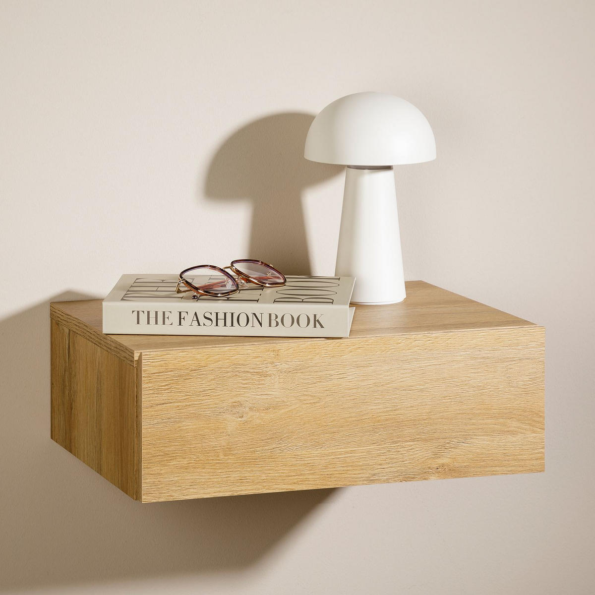 NACHTTISCH ANNE hängend - Wildeiche, Holzwerkstoff (42/14/30cm) - CARO-Möbel