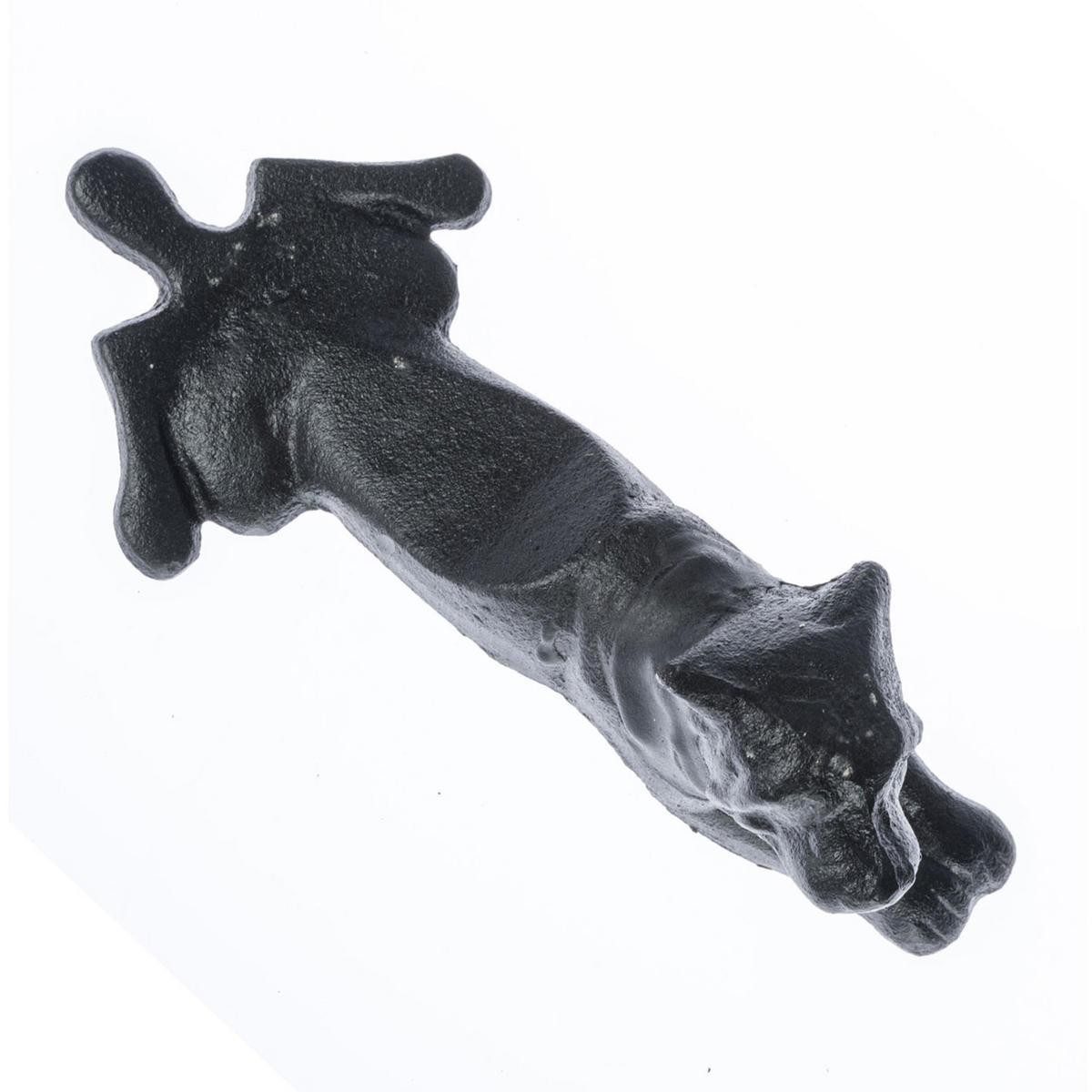 TÜRSTOPPER Hund - Schwarz, Metall (19/9cm) - Homescapes