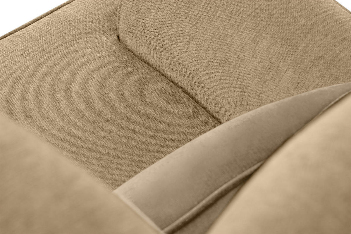 OHRENSESSEL STRALIS inklusive dekorativem Kissen, Creme - Creme, Textil (82/108/80cm) - KONSIMO®
