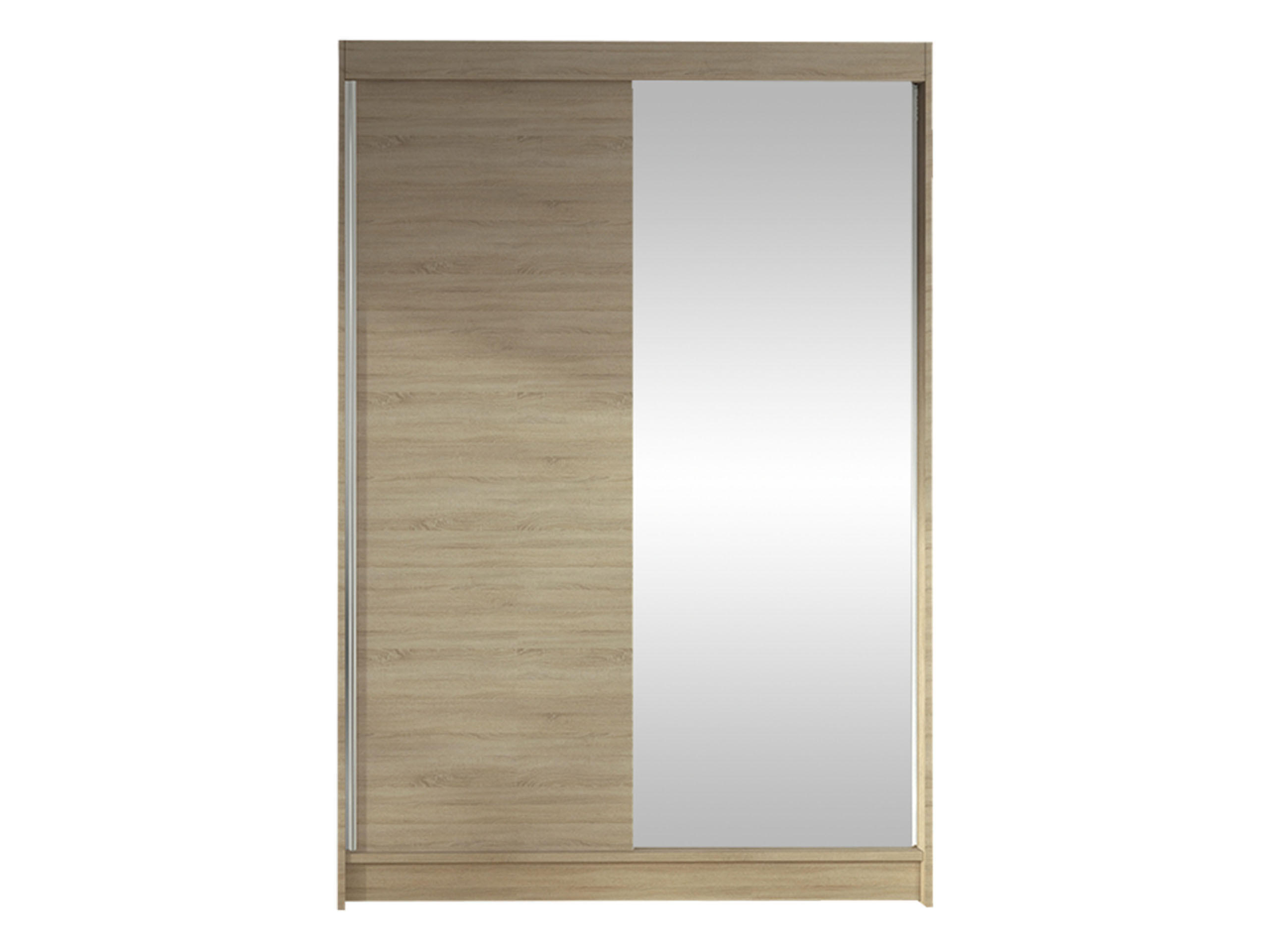SCHWEBETÜRENSCHRANK Lino I - Sonoma Eiche, Holzwerkstoff/Metall (120/200/58cm) - MIRJAN24
