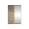 SCHWEBETÜRENSCHRANK Lino I - Sonoma Eiche, Holzwerkstoff/Metall (120/200/58cm) - MIRJAN24