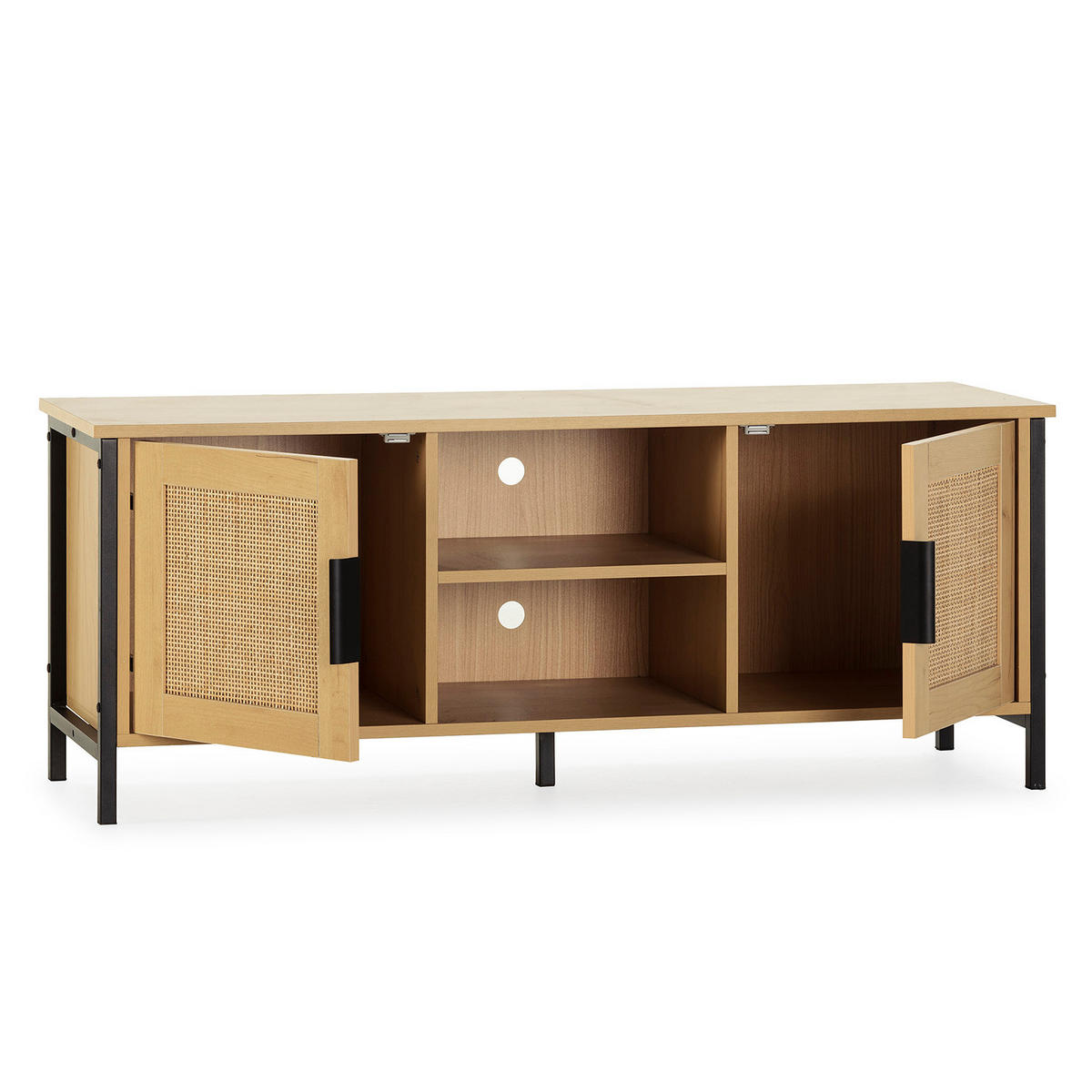 TV-ELEMENT Cruz 2 Türen Eiche farbe - Honigeiche, Holzwerkstoff (120/48/40cm) - VS Venta-stock