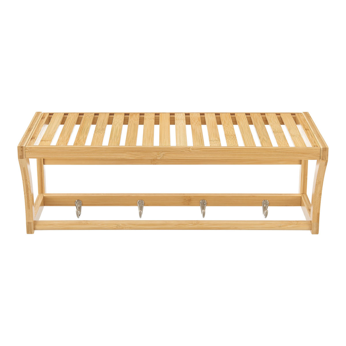 BADEZIMMERREGAL Langeland - Naturfarben, Holz (59.5/20.5/25.5cm) - [en.casa]