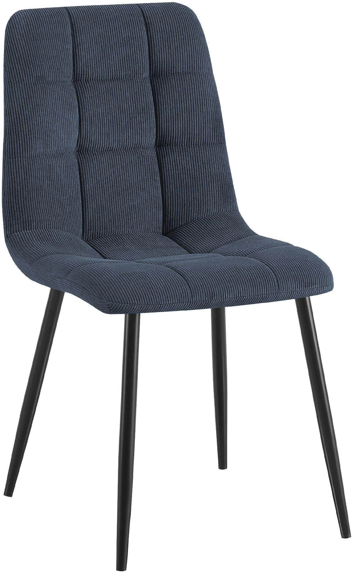STUHL Cord Blau - Blau, Textil/Metall (45/84/55cm) - CLP