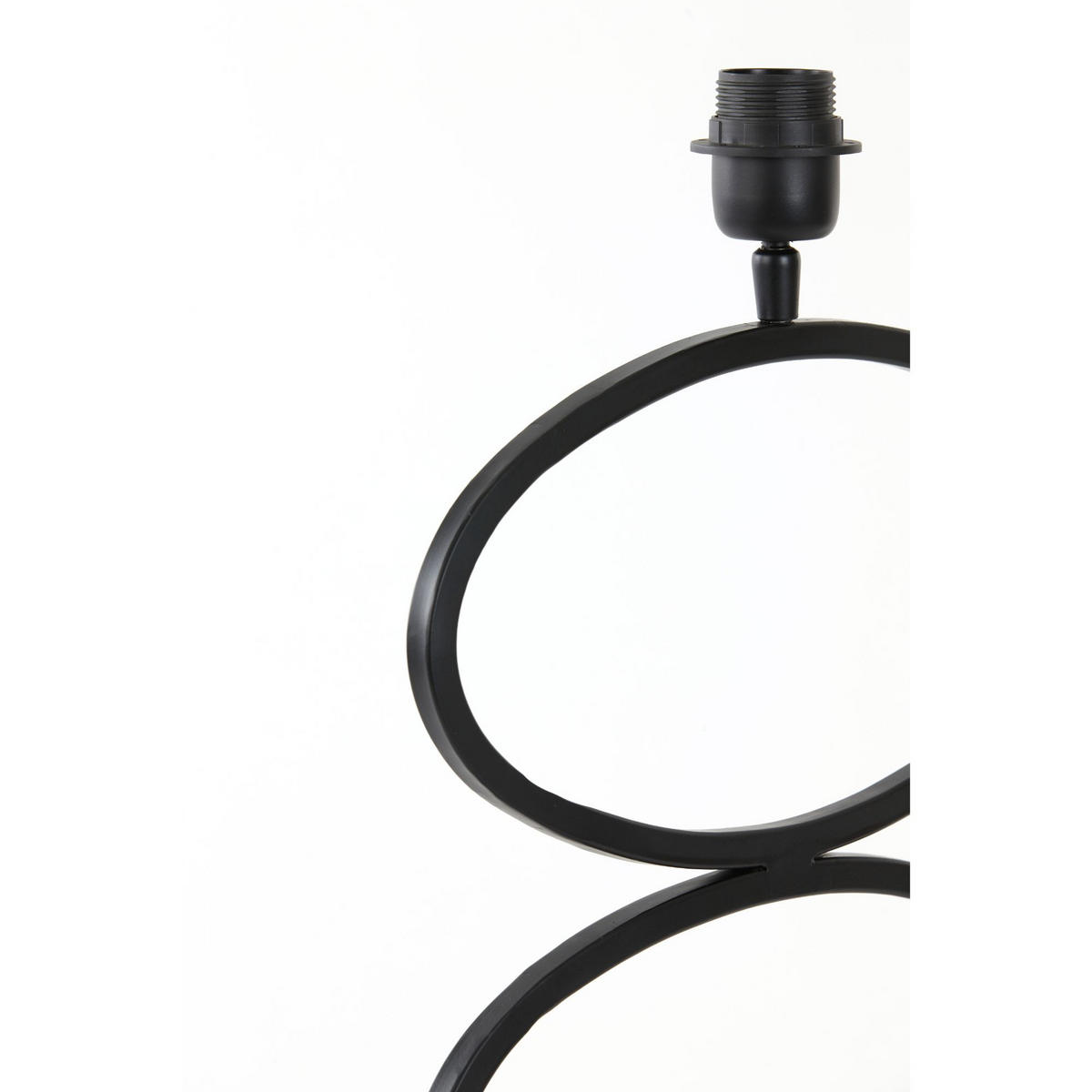 LAMPENFUSS Stelius Schwarz Ø33/59 cm - Schwarz, Metall (33/17/59cm) - Light & Living