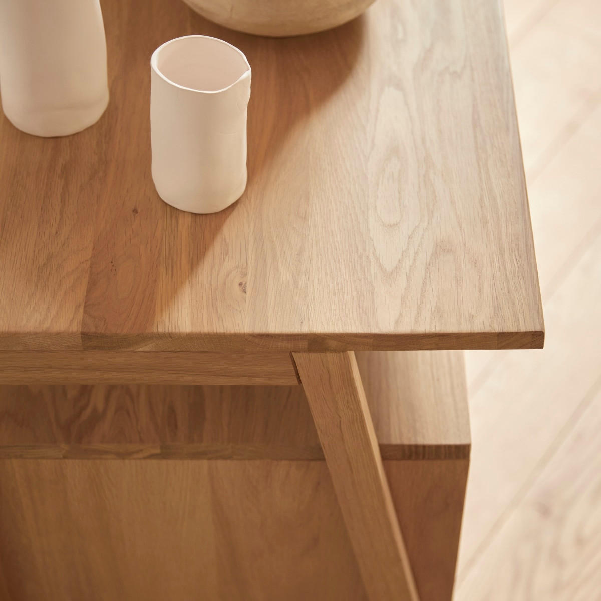 SIDEBOARD Pola Natur aus Eiche - Naturfarben, Holz (140/78/50cm) - Tikamoon