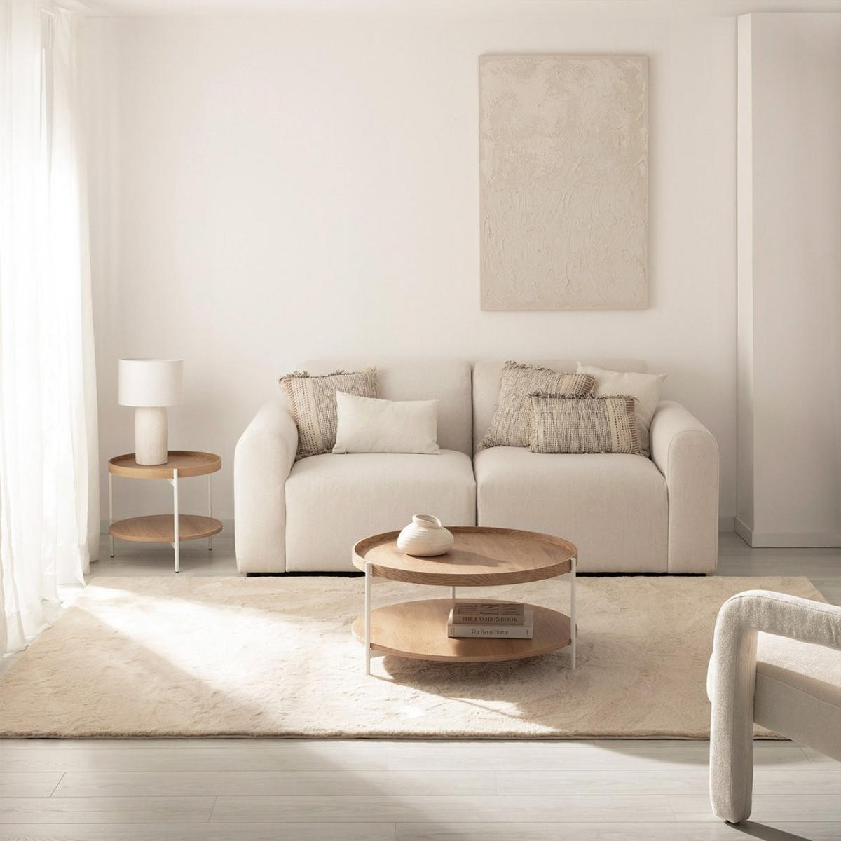COUCHTISCH FESTER Dan Natürlich 78 cm x 40 cm - Naturfarben, Holzwerkstoff (78/78/40cm) - Klast Home