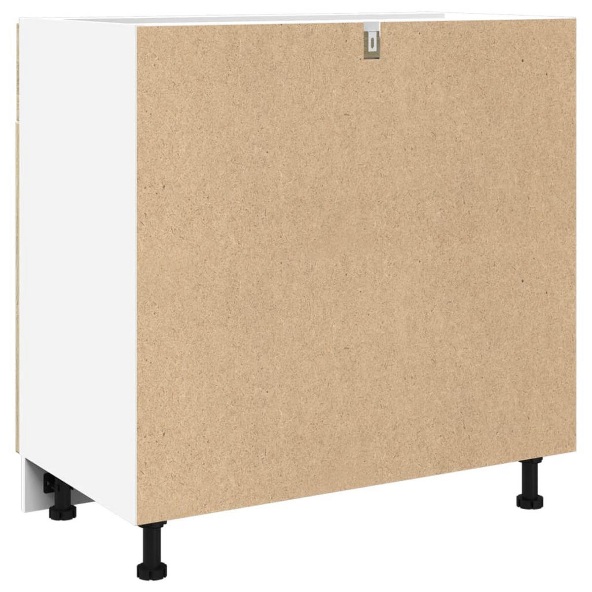 SCHUBUNTERSCHRANK Lyon Sonoma-Eiche 80/46/81,5 Cm Holzwerkstoff - Braun, Holzwerkstoff (46/81.5/80cm) - vidaXL