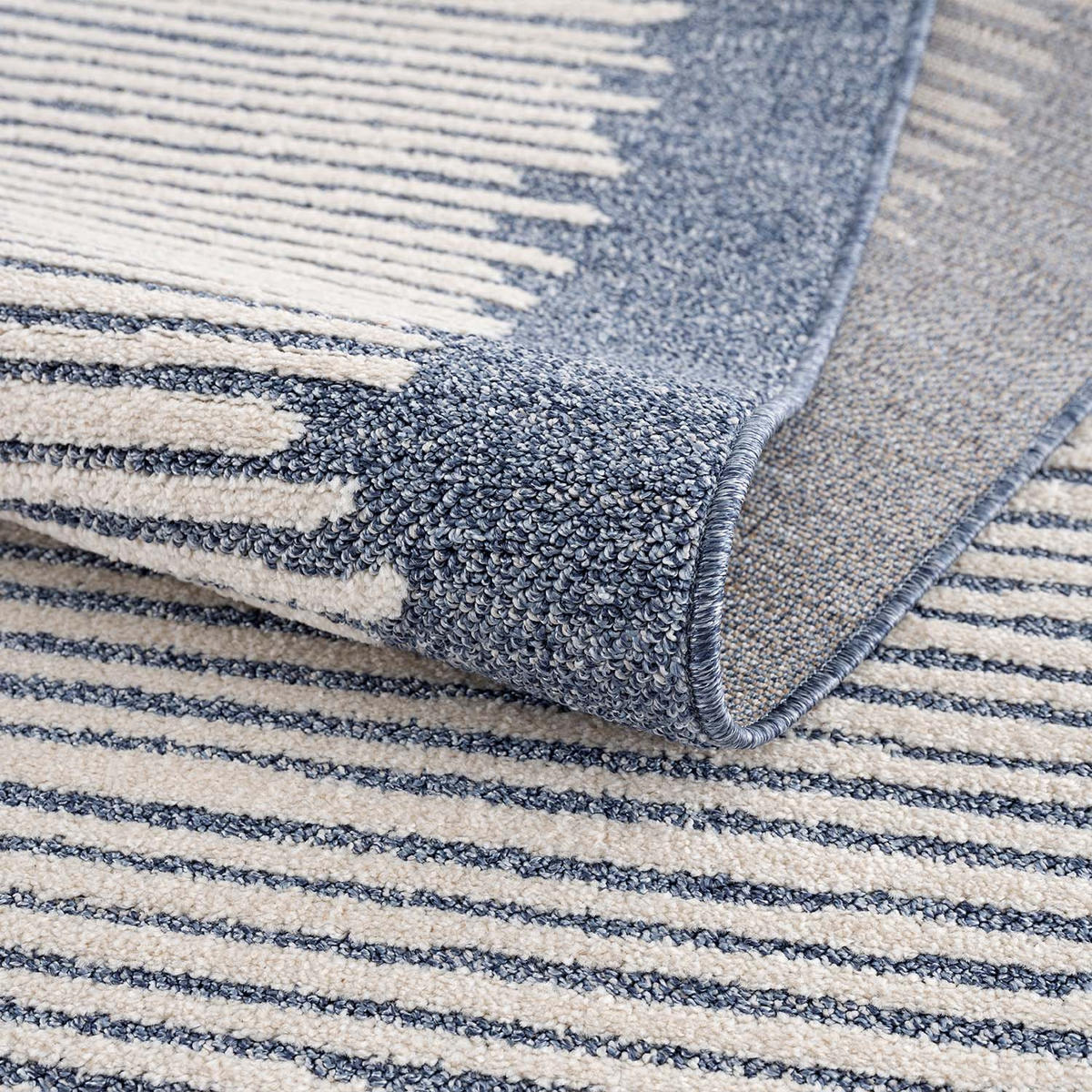 KURZFLOR-TEPPICH Art 2231 Blau 200x200 cm rund - Blau, Textil (200/200cm) - carpet city