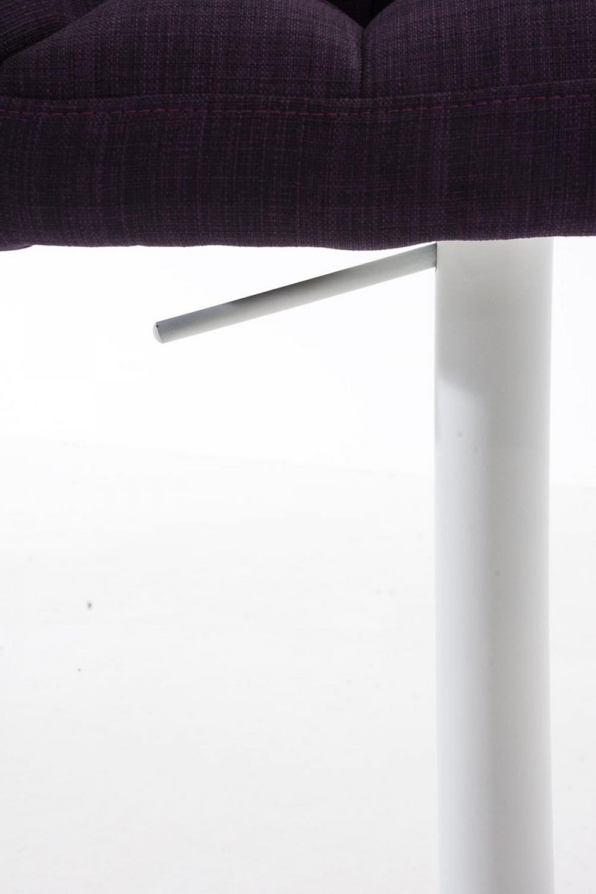 BARHOCKER 2er Set Stoff Lila - Lila/Weiß, Textil/Metall (64/88/45cm) - CLP