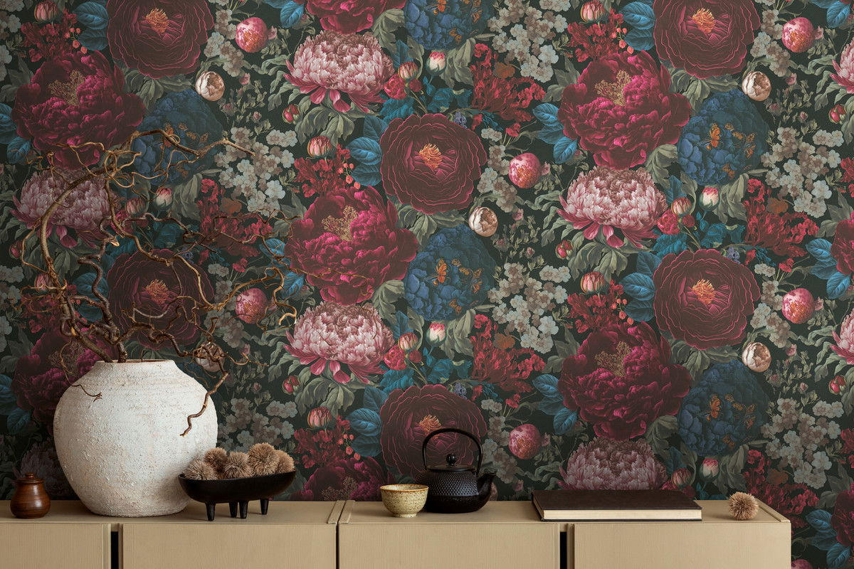 VLIESTAPETE Rot 53/1005 cm - Rot, Textil (53/1cm) - KUNSTLOFT