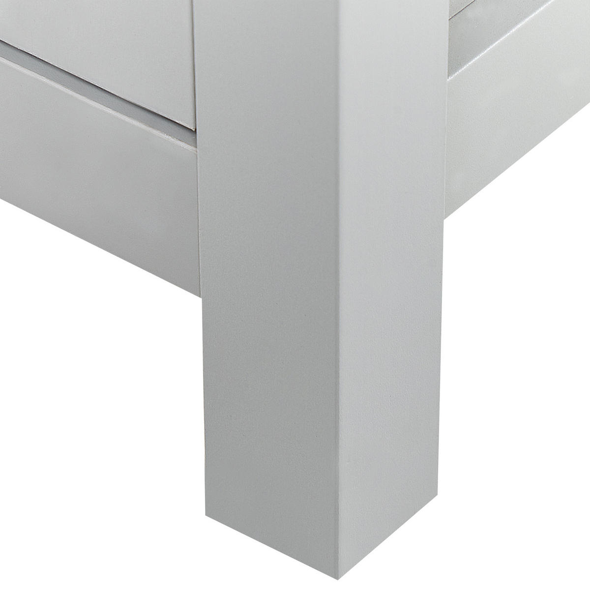 TV OMARICA siva HAMP 39/130/51 cm - siva, leseni material (130/51/39cm) - Beliani