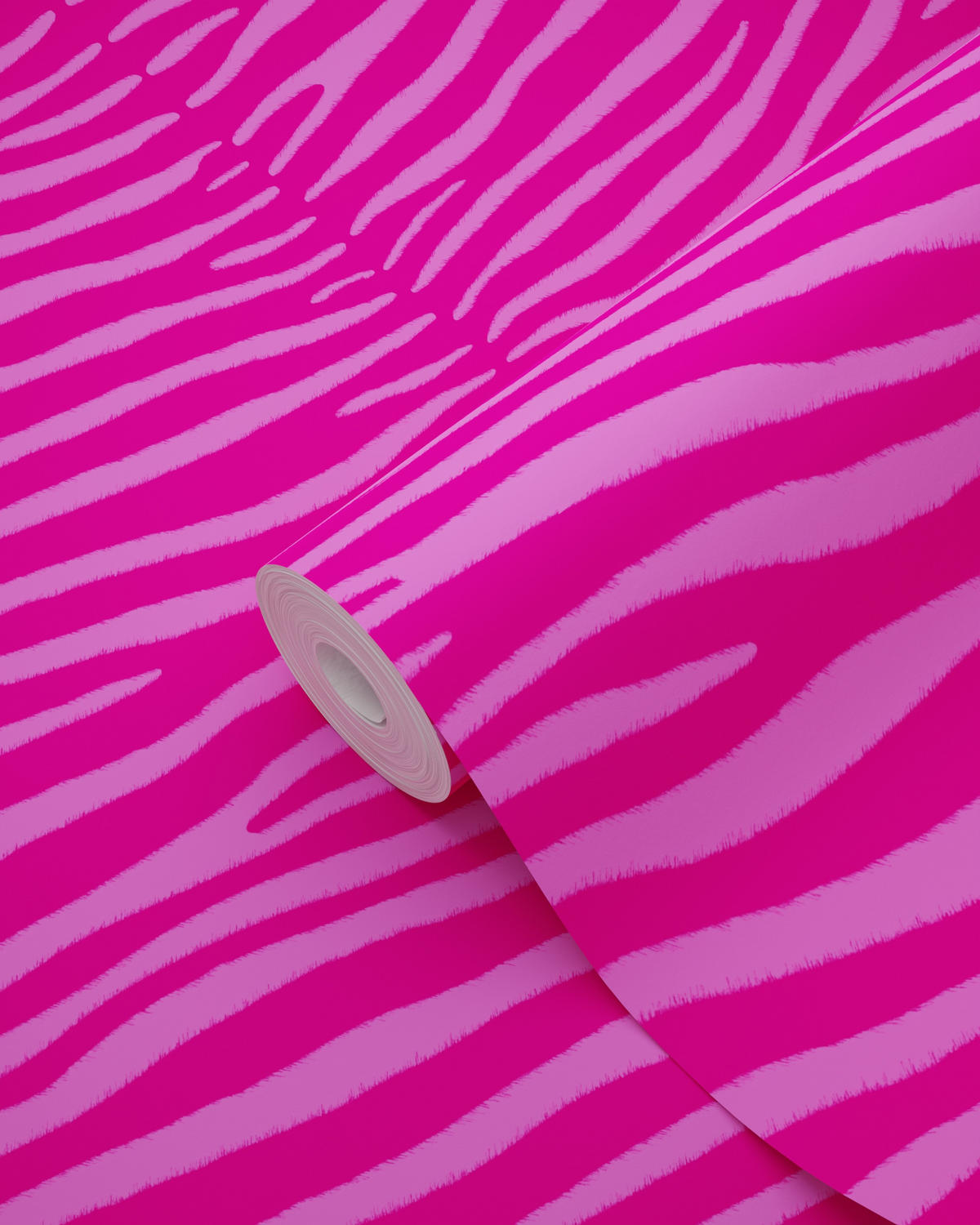 TAPETE Zebras 53 cm x 10.05 m - Lila, Papier (53/1000cm) - ESTAhome