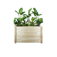 HOCHBEET HOLZ - 118x38xH69 cm - M615 - Beige, Holz (38/69/118cm) - Timbela