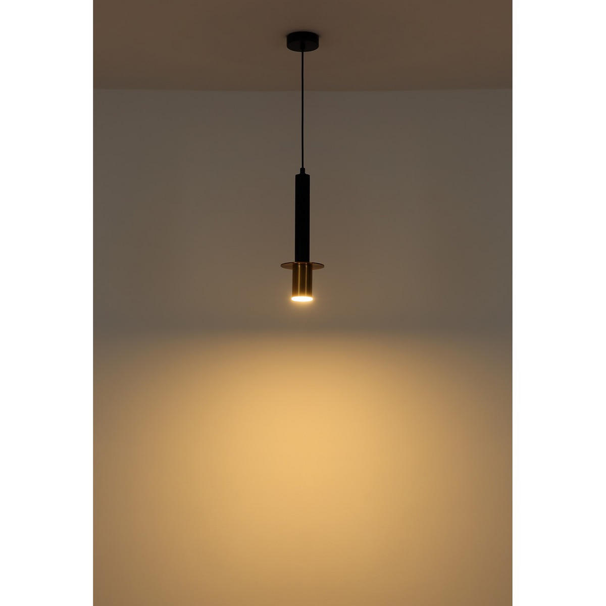 LED HÄNGELEUCHTE SHANNA, Metall, Schwarz, GU10 - Schwarz, Metall (12/12/130cm) - Globo Lighting