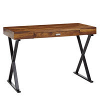 ARBEITSTISCH DALEY Massivholz Sheesham - Braun, Holz (55/120/78cm) - tinkaro