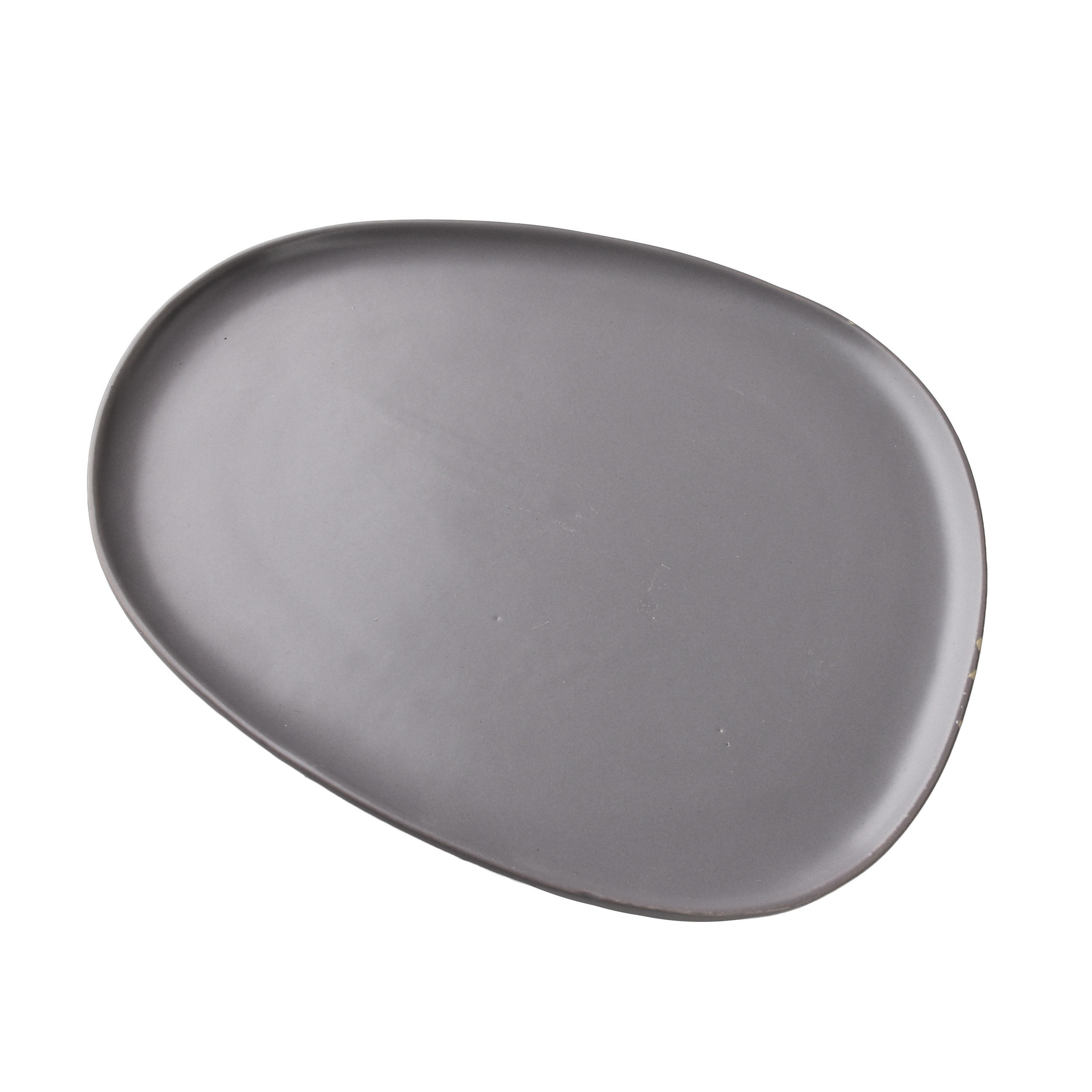 SERVIERPLATTE Basic Nature Grau 26.5x21.7x2 cm Keramik - Grau, Keramik (21.7/2/26.5cm) - Mondex