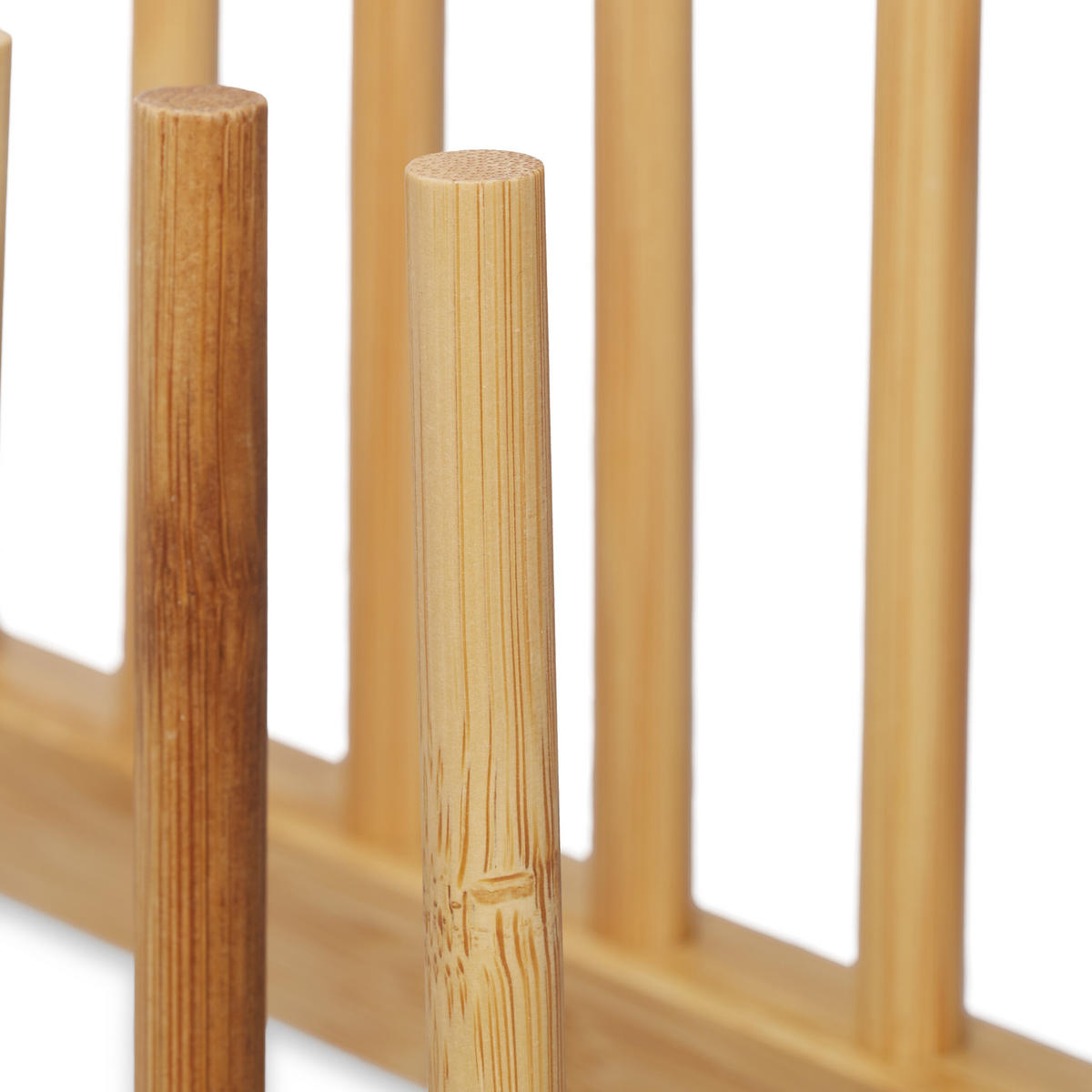 TELLERSTÄNDER - Hellbraun, Holz (12.5/12/40cm) - Relaxdays