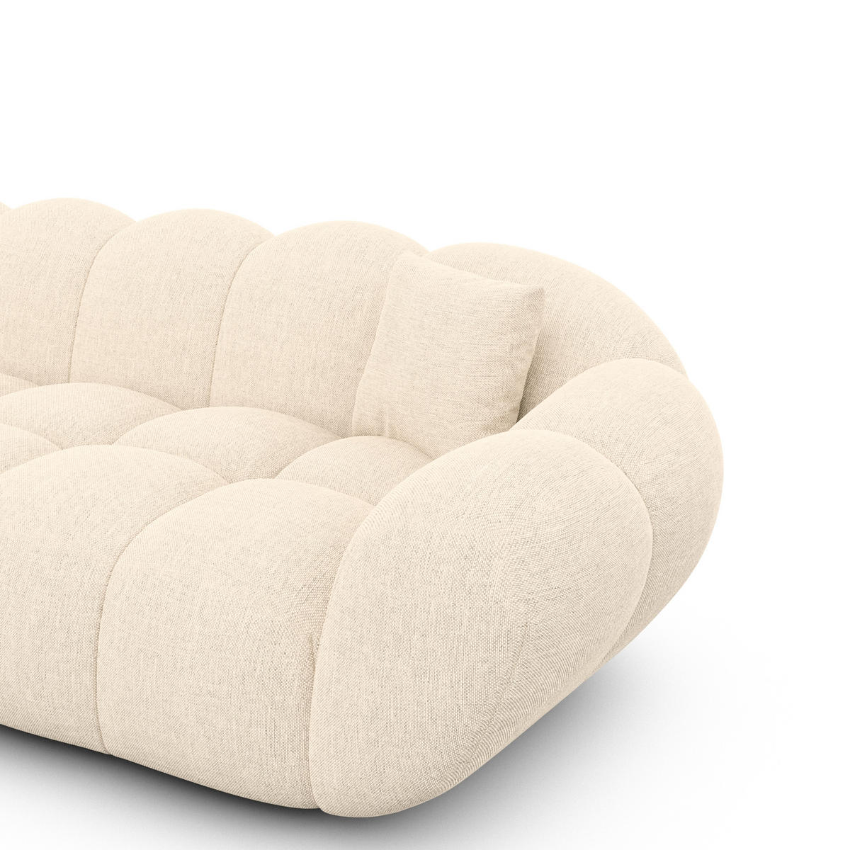 SESSEL Strukturstoff Creme - Creme, Textil (135/70/93cm) - VAROYAL