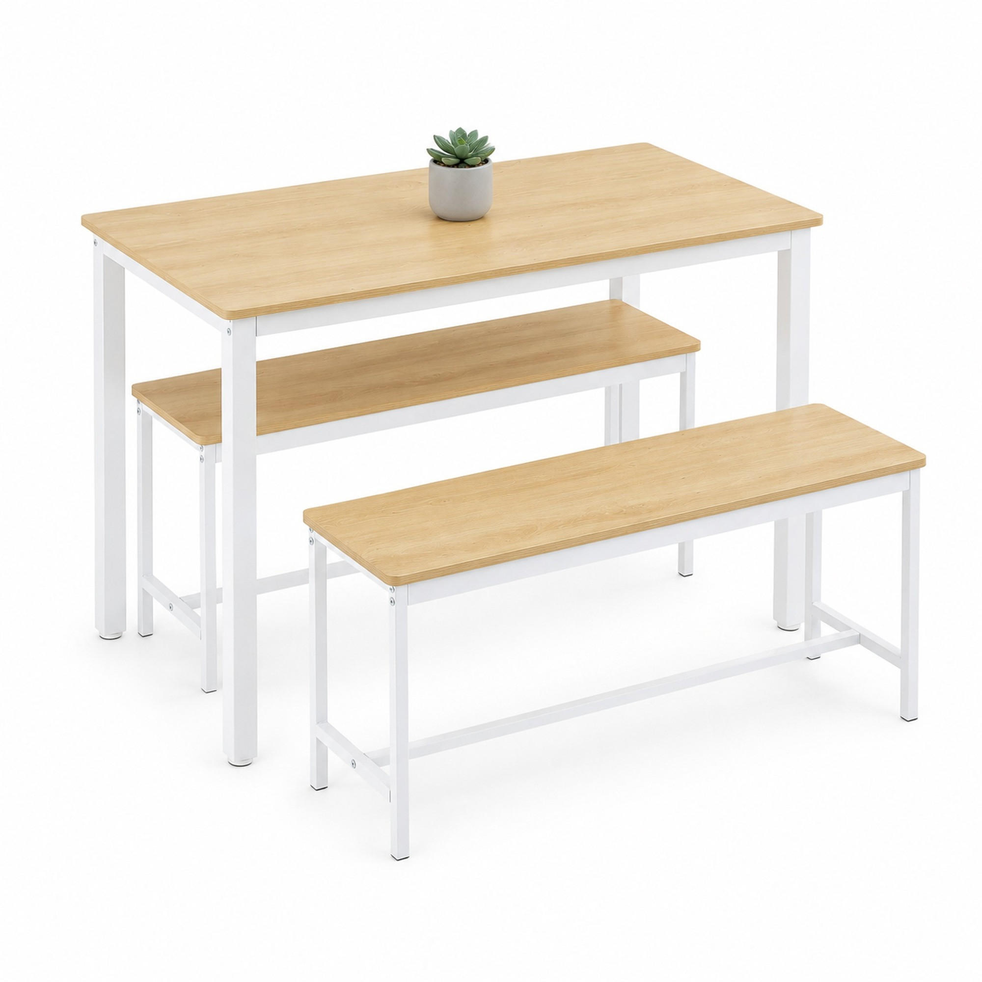 Meubliv Esstisch-Set Mehrfarbig 60x75x110 cm